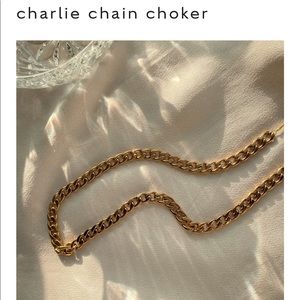 Gold plated choker